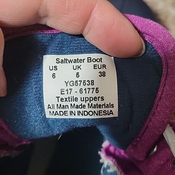 Women's Sperry Top sider duck waterproof rain winter boots pink sz 6 - Picture 9 of 10